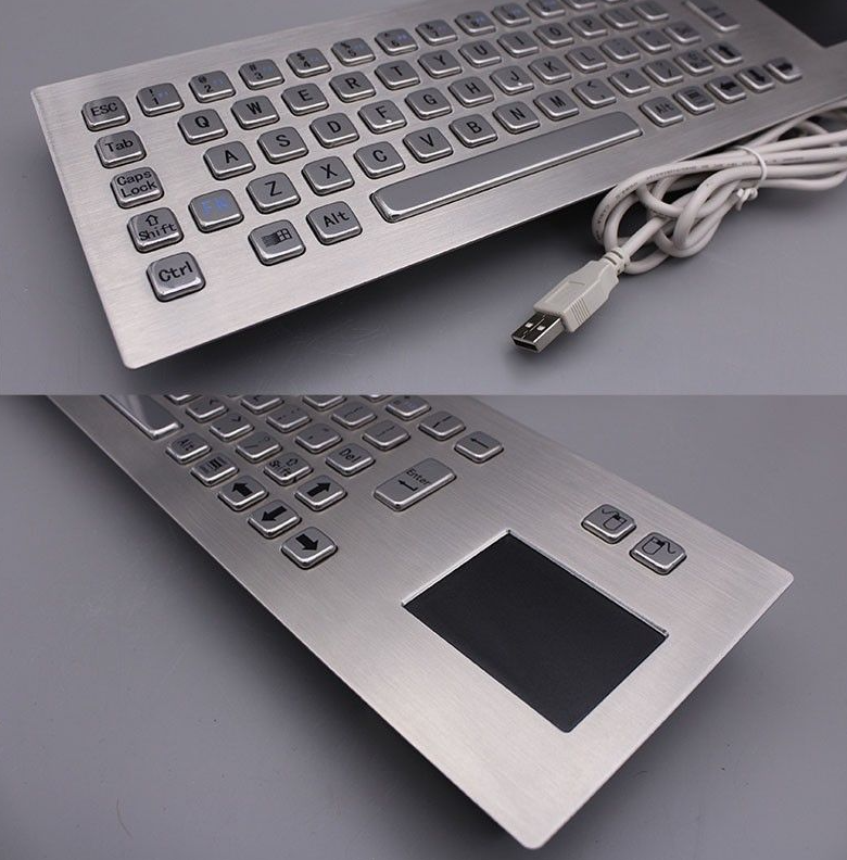 Industrial Wired Computer Keyboard with Touchpad