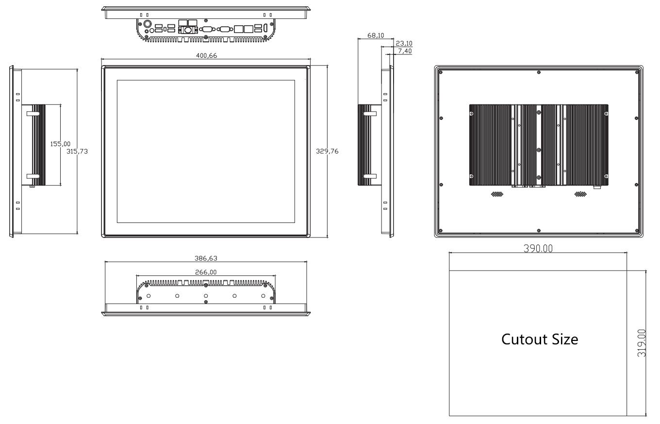 Drawing of SC800M 17 inch Panel PC from Sihovision.jpg