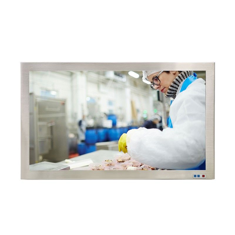 24 Inch Resistive Touch Monitor Industrial Full IP65 Stainless Steel Shell